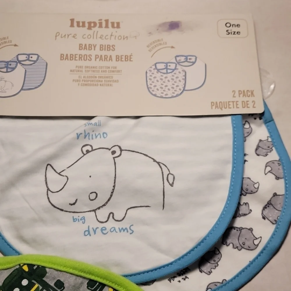 Baby Bibs Bundled Lot of 5 New
